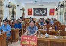 Thị trấn Thiệu Hoá tham dự hội nghị trực tuyến  bồi dưỡng, cập nhật kiến thức  quý II năm 2024