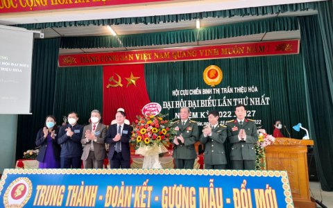 Hội Cựu chiến binh thị trấn Thiệu Hóa  tổ chức thành công Đại hội đại biểu lần thứ Nhất  nhiệm kỳ 2022-2027